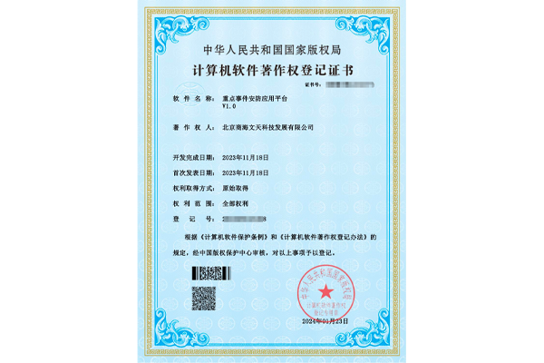 重點事件安防應(yīng)用平臺V1.0